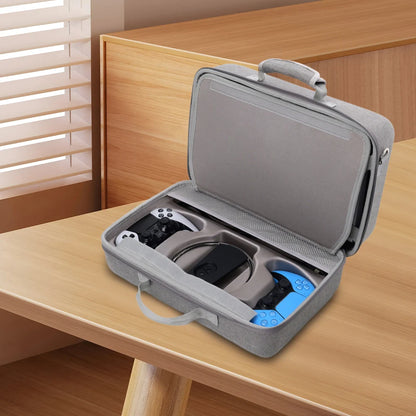 Hard Shell Carrying Case Storage Bag for PS5 Slim for PS5 Slim Console Controllers and Other for Playstation 5 Slim Console - EXPROTAS