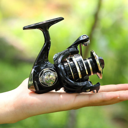 Spinning Fishing Reel Sougayilang 5.2:1 Gear Ratio Alloy Spool Carp Fishing