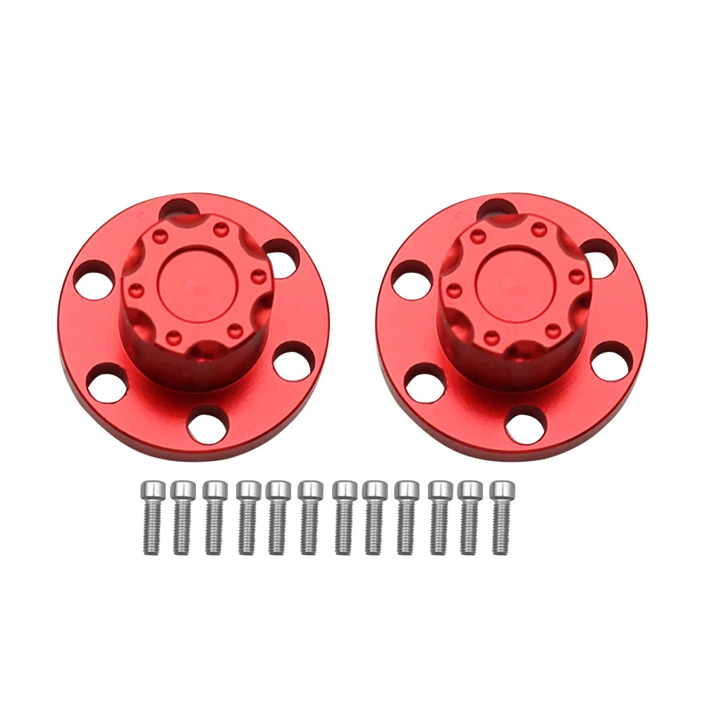 1/10 RC Crawler Metal Wheel Center Dust Caps 6-Hole for 1.9" & 2.2" Wheels - EXPROTAS