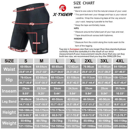 X-TIGER Men Cycling Shorts with Back Pocket 5D Gel Padded Bike Shorts for Men Mountain Road Biking Riding Half Pants Tights-EXPROTAS