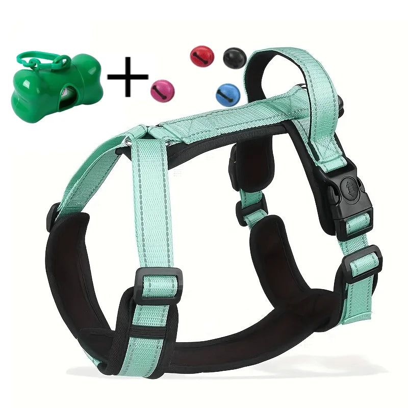 Adjustable Harness Litter Bag for Medium Large Dogs with Anti-Lost Bells