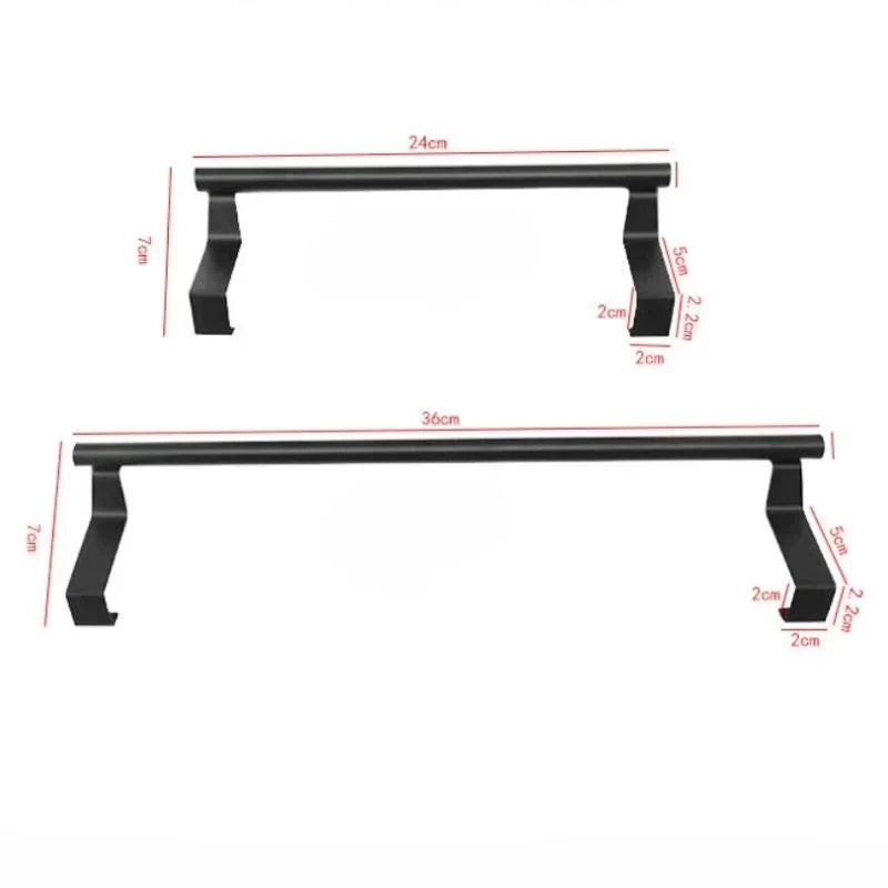 Towel Rack Over Cabinet Steel Wire Bathroom Storage Organizer Rod