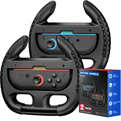 BEBONCOOL 2PCS M400 Racing Steering Wheel For Switch 2 Controller Handle Grips