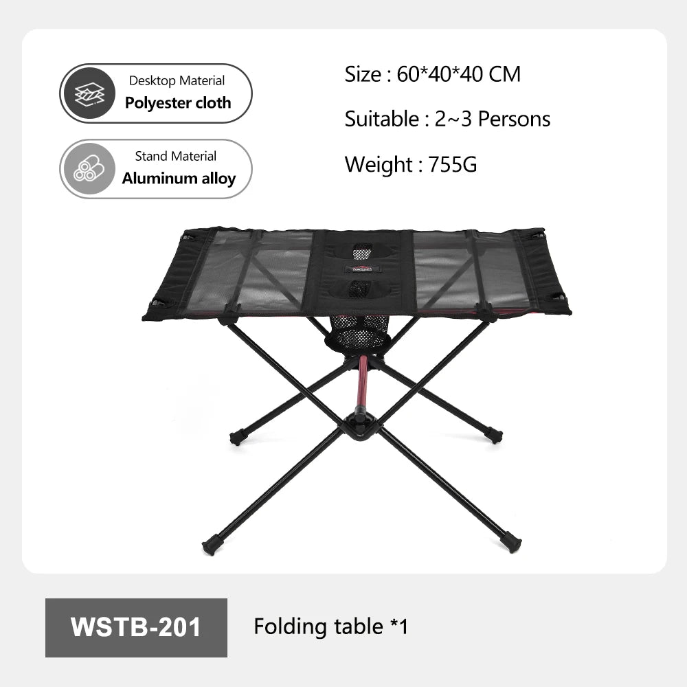 Portable Folding Camping Table with Cup Holders Lightweight Outdoor Picnic