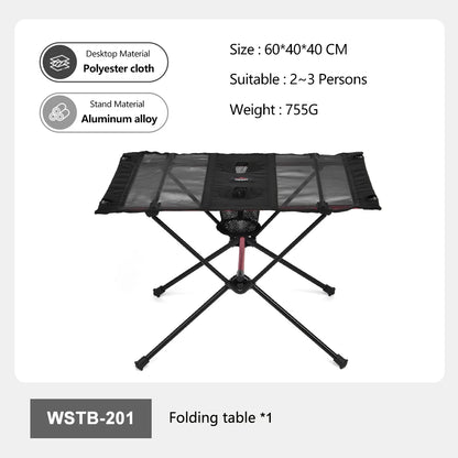 Portable Folding Camping Table with Cup Holders Lightweight Outdoor Picnic