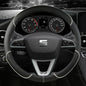 38cm Steering Wheel Cover Microfiber Leather Non-Slip Red Blue Beige Coffee