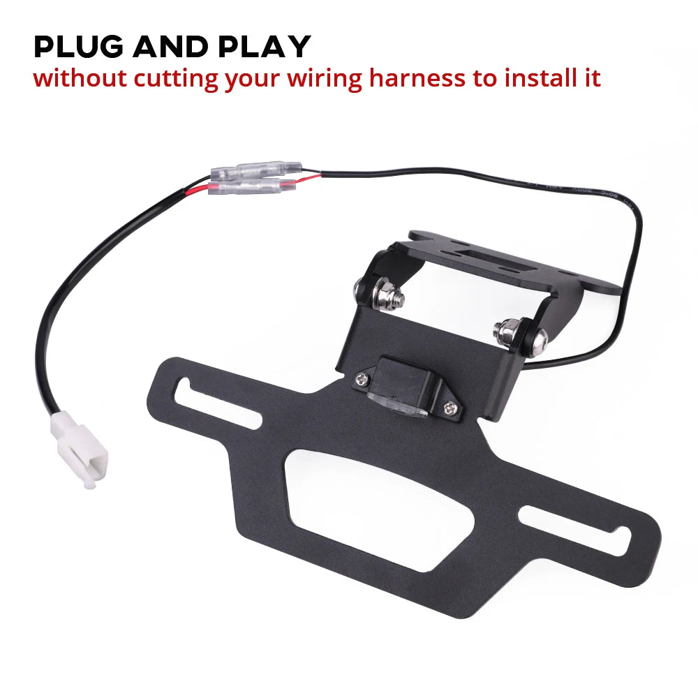 For Kawasaki Ninja 250 400 Z250 Z300 Z400 Tail Tidy License Plate Holder Bracket