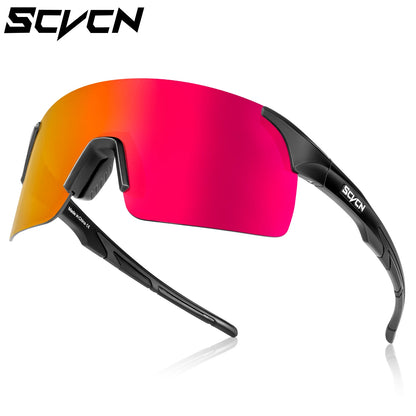 SCVCN Photochromic Cycling Glasses UV400 Anti-Fog MTB Sunglasses Men/Women