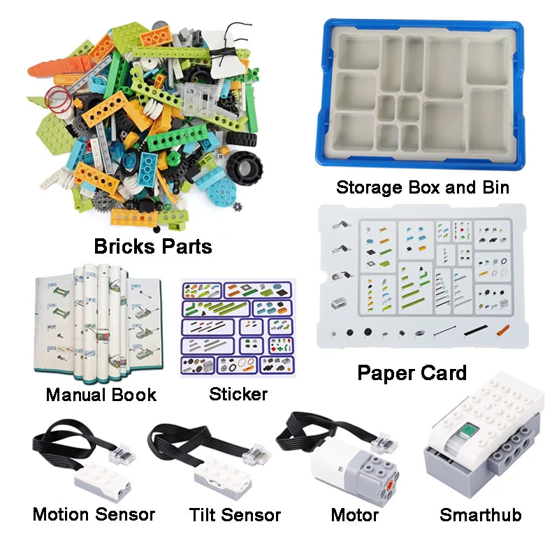 NEW WeDo 2.0 Core Set Robotics STEAM Boxed Kit Compatible with 45300 We-Do Building Blocks DIY Educational Toys Christmas Gifts-EXPROTAS