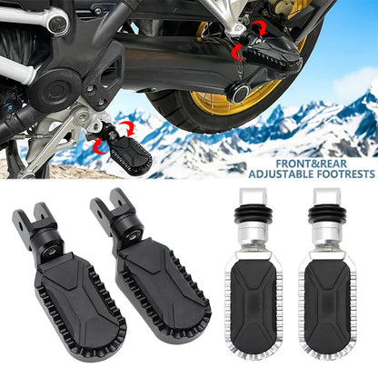 Motorcycle Footrest Peg Rubber Cover Aluminum For BMW R1200GS R1250GS LC ADV