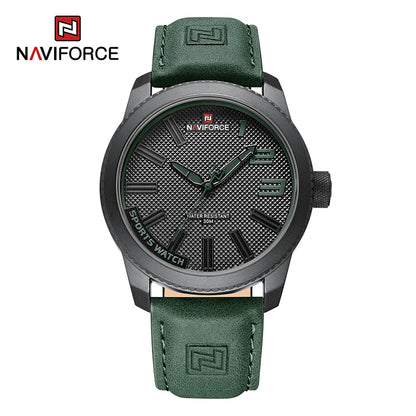 NAVIFORCE Popular Male Wristwatch Military Sports Shockproof Waterproof Leather Watch Men Fashion Casual Clock Relogio Masculino-EXPROTAS