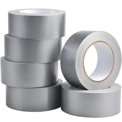 Waterproof Cloth Tape Heavy Duty Duct Gaffer Adhesive Silver 50mm x 50m