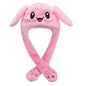Girls Boy Wrap Plush Rabbit Ear Hat for Kids Cartoon Animal Cap