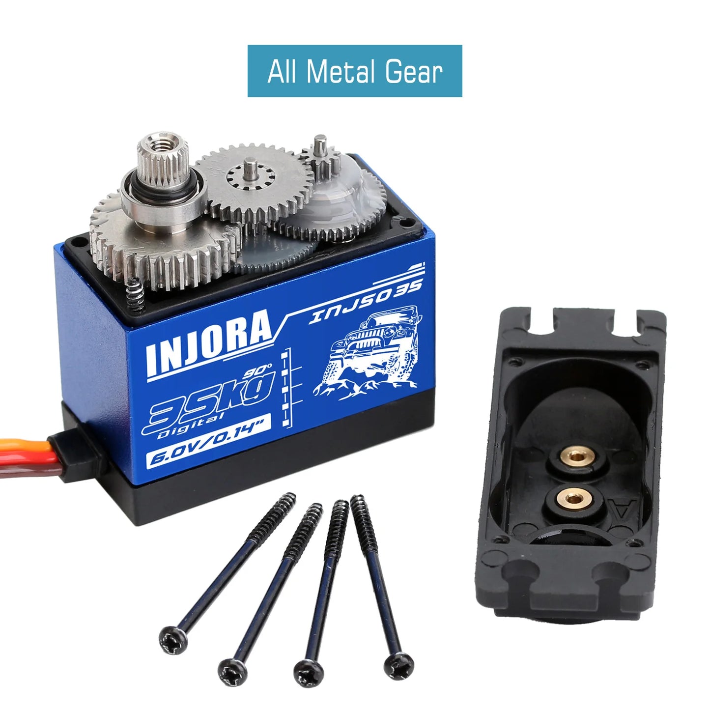 Digital Servo 25KG 35KG Waterproof RC Crawler Gear Metal Torque Parts