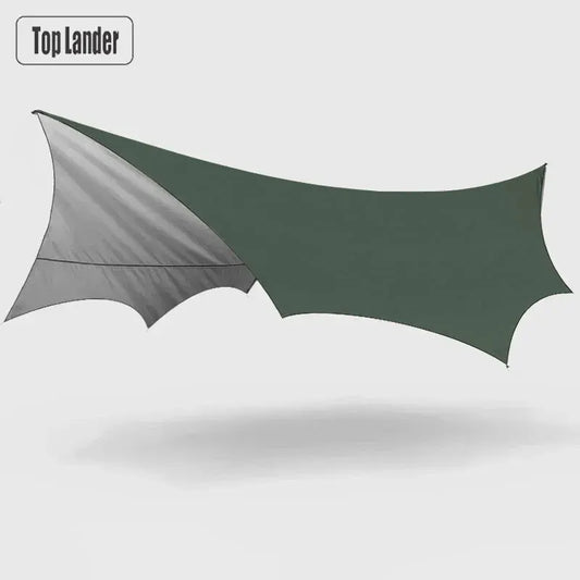 5.1x5.1m Large Camping Tarp Waterproof Octagon Butterfly Outdoor Sun Shelter Awning Tent Shade Sunshade Beach Tourist Canopy-EXPROTAS