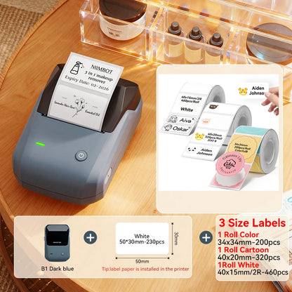 Niimbot B1 Portable Thermal Label Printer Mini Bluetooth Sticker Maker