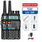 2PCS Baofeng Walkie Talkie UV-5R Dual Band Long Range 2200mAh Radio