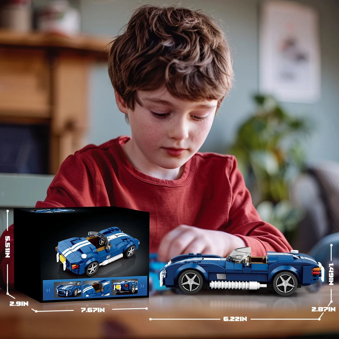 312PCS Sport Car Building Blocks Creative DIY Model Toy for Kids