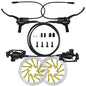 Hydraulic Disc Brake Set for E-Bike 160mm Rotors Power Control 1100mm 1800mm