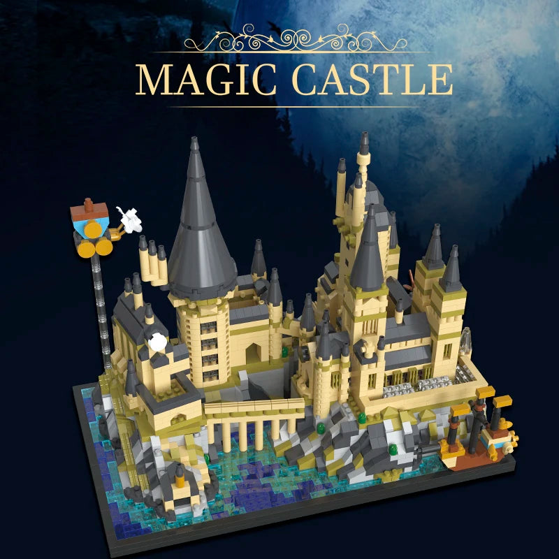 2700+pcs Wizardry Castle Micro Building Blocks Gothic Architecture DIY Model Toy Gift