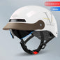 MOWK Motorcycle Vintage Half Helmet Summer Breathable Men Women Electric Jet Scooter Open Face Helmets Reflective Safety Helmets
