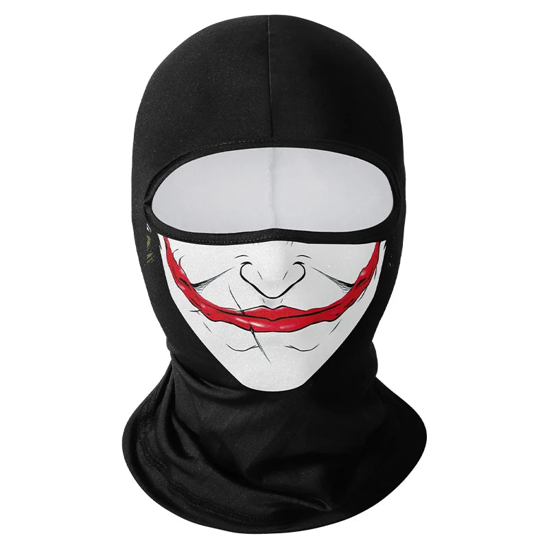 Motorcycle Balaclava Windproof Skull Full Face Mask Neck Liner Ski