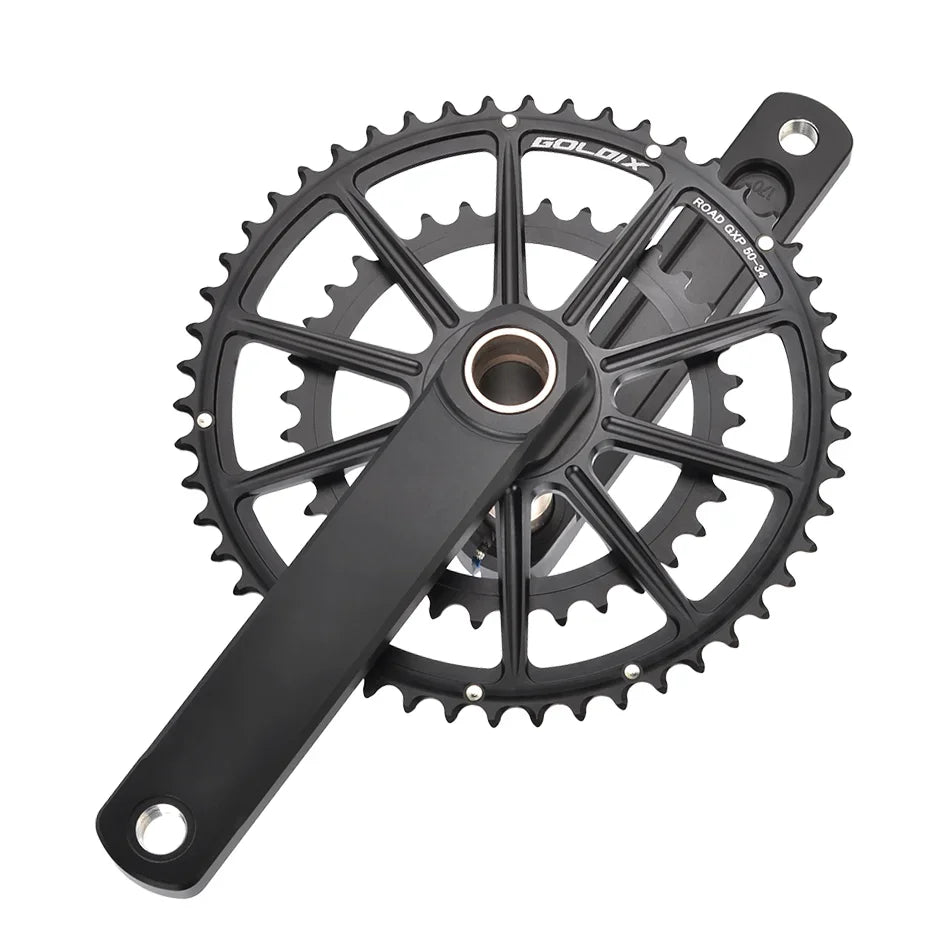 GOLDIX Road Bike Crankset Double 50-34T/52-36T/53-39T Forged Alloy 165–175mm - EXPROTAS