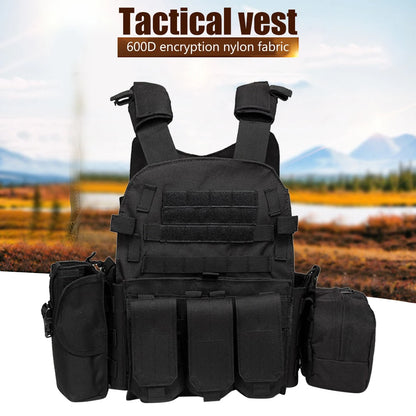 Tactical Nylon MOLLE Vest Combat Body Armor Airsoft Military Camo Hunting