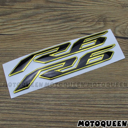 For YZF R6 YZF6000 Stickers Motorcycle 3D Chrome Reflective Decals Tank Pad Shell Body Wind  Fairing Pvc-EXPROTAS