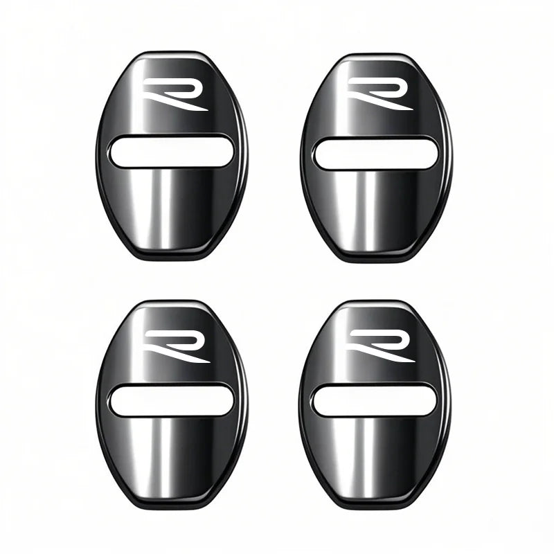 4Pcs Car Door Lock Cover Protective Buckle Sticker for VW Golf MK6