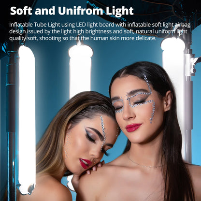 Ambitful GC12 Gold Crow 12W Inflatable LED Soft Light, 2700K-6500K Bi-Color Portable Photography Fill Light