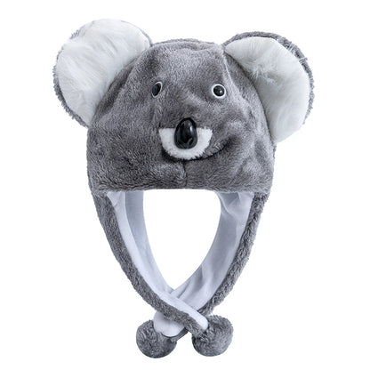 Unisex Funny Bulls Head 3D Animal Decorative Hat Winter Cap for Adults
