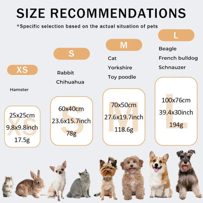 Pet Mat Warm Soft Fleece Blanket for Dog Cat Paw Print Bed