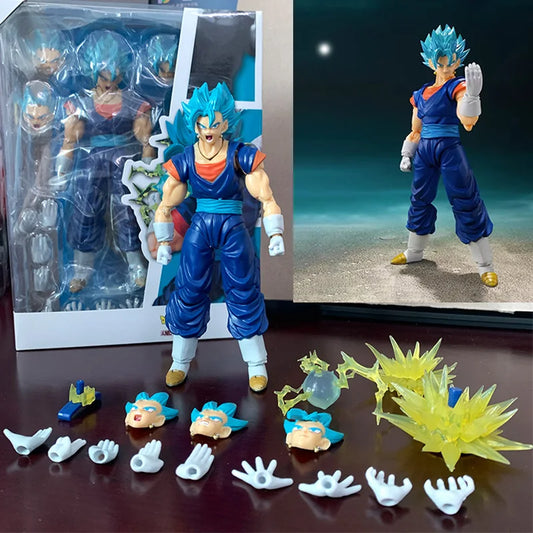 SHF Dragon Ball Super Saiyan Vegito Action Figure God Anime DragonBall Gokou Figurine Toy Christmas Gift Collection-EXPROTAS