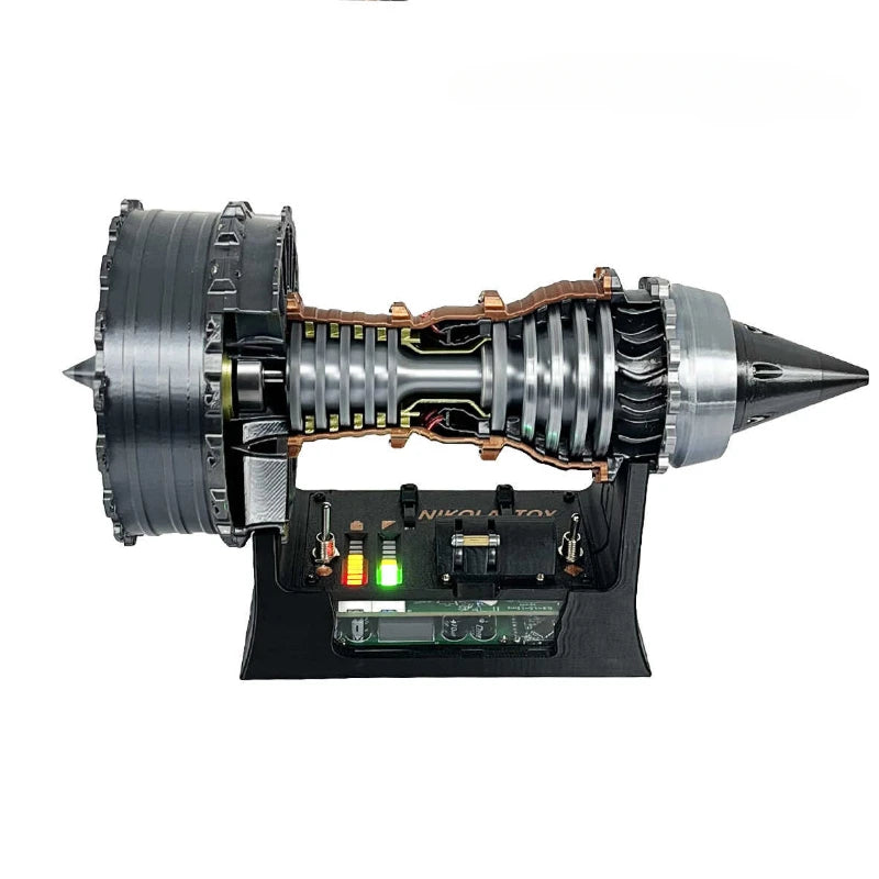 TR900 Super Turbofan Engine Model Brushless Motor Function Fan Electric Buffer 3D Printing Process Boutique Toy Collection-EXPROTAS
