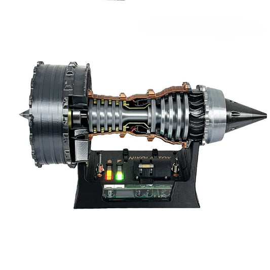 TR900 Super Turbofan Engine Model Brushless Motor Function Fan Electric Buffer 3D Printing Process Boutique Toy Collection-EXPROTAS