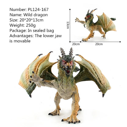 Realistic Western Mythology Dragon Action Figure for Kids Gift Toy