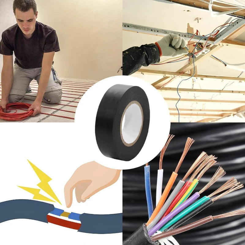 Retardant Electrical Tape Black Insulation PVC for Industrial Household Use