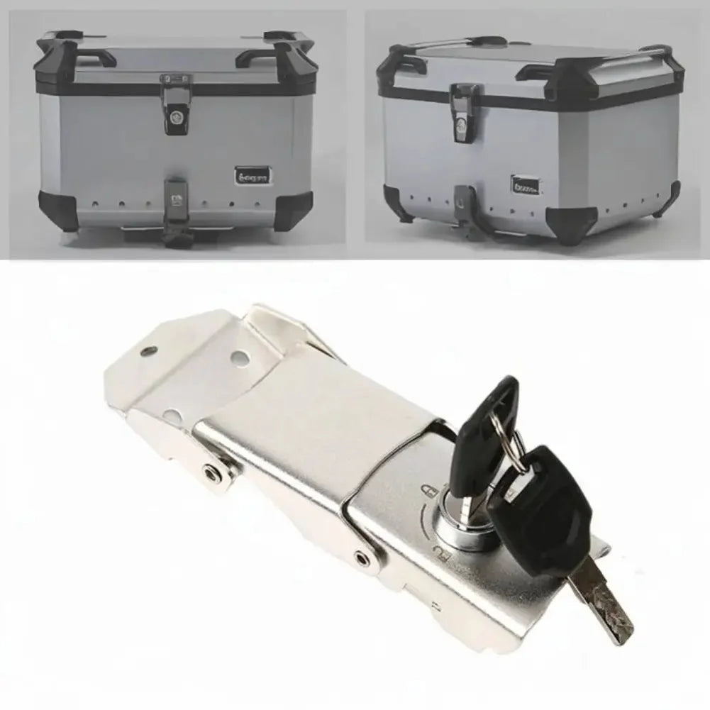 Detachable Stainless Steel Buckle Lock for Motorcycle Trunk with 2 Keys