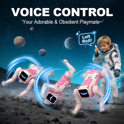 Smart RC Pet Remote Dog Toy Dancing Voice Control Robot for Kids Age 8+