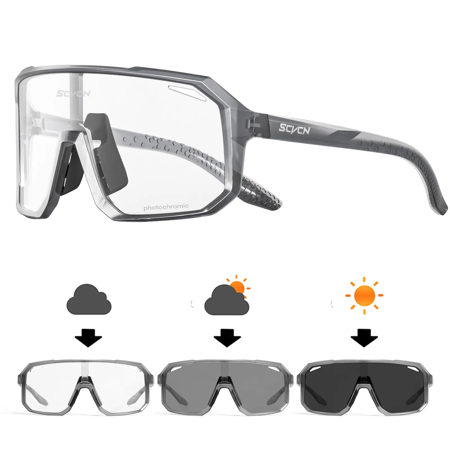 Mtb Cycling Sunglasses Photochromic Goggles UV400 Sports Bike Eyewear