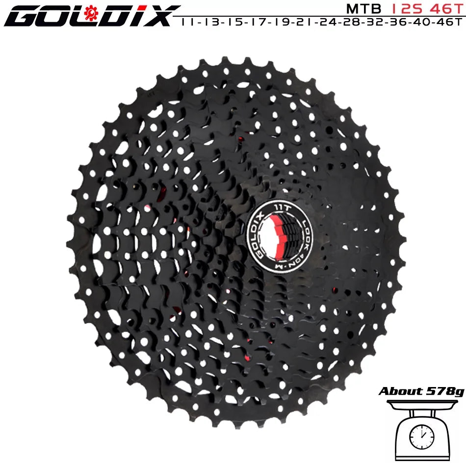 GOLDIX MTB Cassette | 8–12 Speed 40T–52T Freewheel Sprocket for Shimano/SRAM