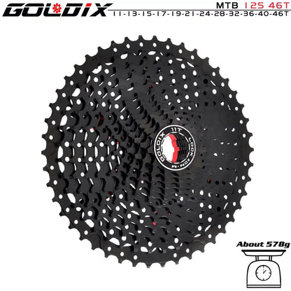 GOLDIX MTB Cassette | 8–12 Speed 40T–52T Freewheel Sprocket for Shimano/SRAM