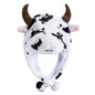 Unisex Funny Bulls Head 3D Animal Decorative Hat Winter Cap for Adults