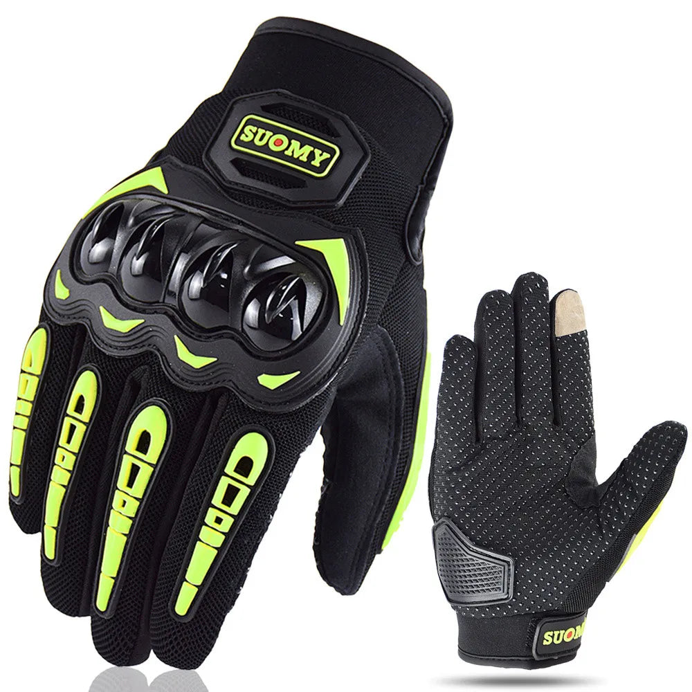 Suomy Summer Motorcycle Gloves Touch Screen Breathable Protective Riding Gloves