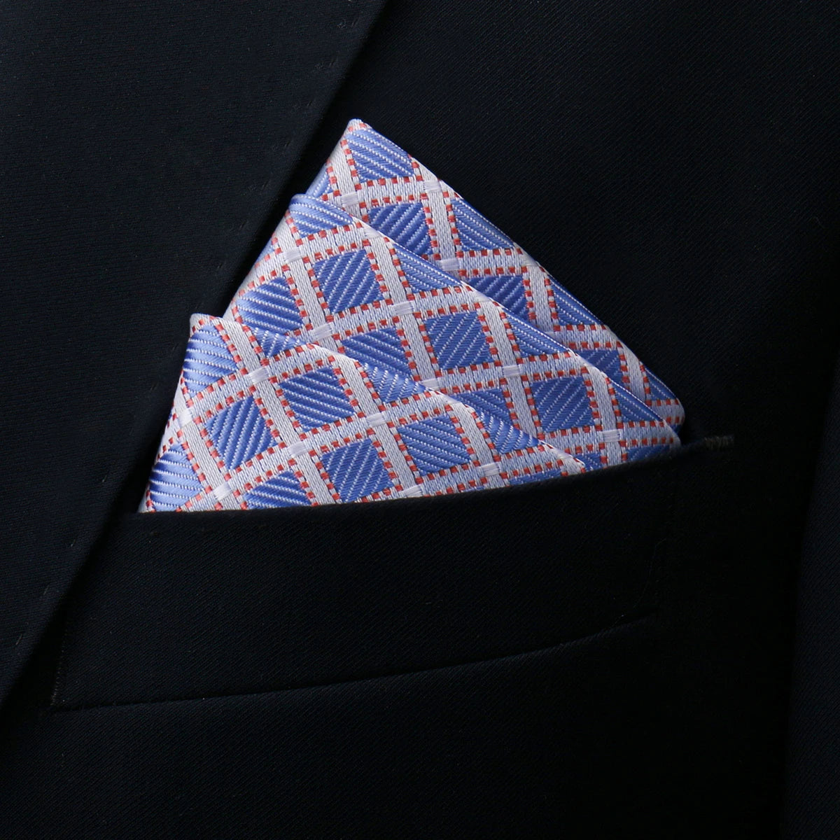 Mens Pocket Square Handkerchief Solid Satin Wedding Accessories