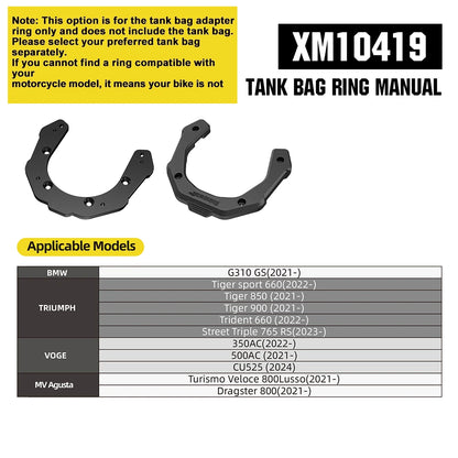 Rhinowalk 6.5L Magnetic Motorcycle Tank Bag Quick Release Rain Cover Universal