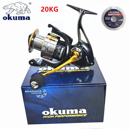 Gapless Spinning Wheel 10KG Fishing Reel Sea Boat Casting Equipment