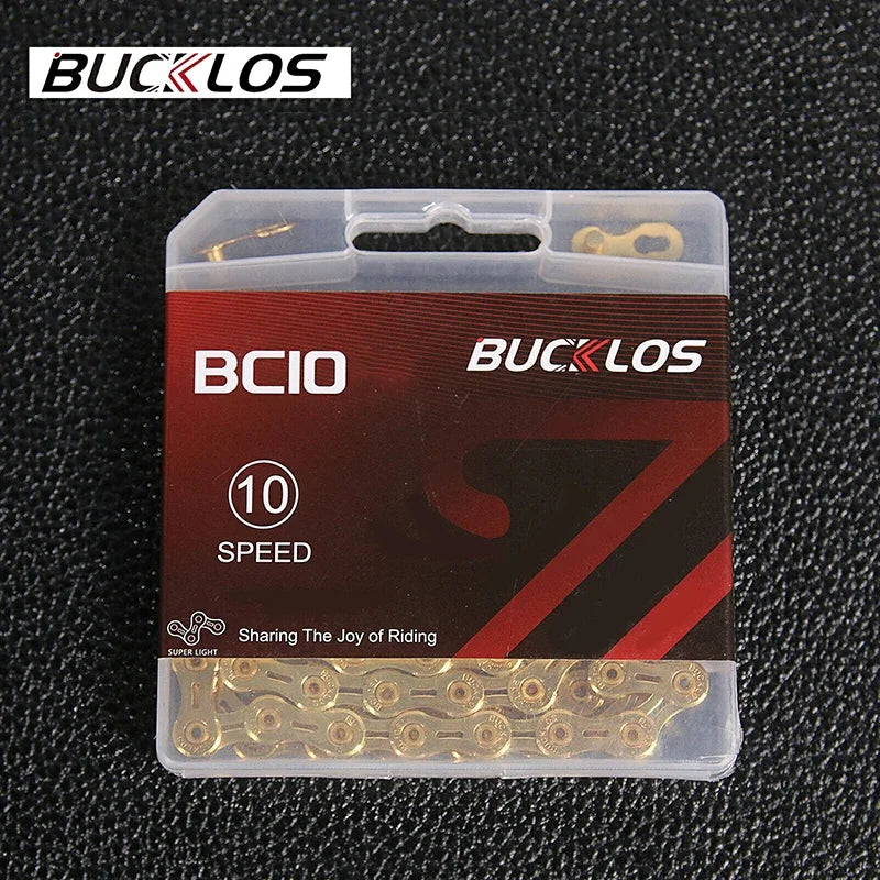 MTB Road Bike Chain BUCKLOS 8-12 Speed 116/126 Links Bicycle