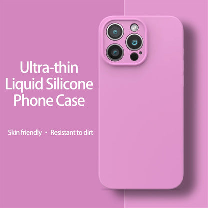 Ultra-Thin Liquid Silicone Case for iPhone 13-16 Pro Max Plus Soft Cover